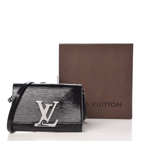 LOUIS VUITTON Electric Epi Louise Strap PM Black